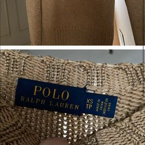 Ralph Lauren Gold Flag Sweater